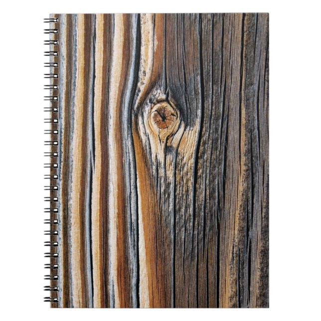 Cuaderno Patrón de grano de madera (Frente)