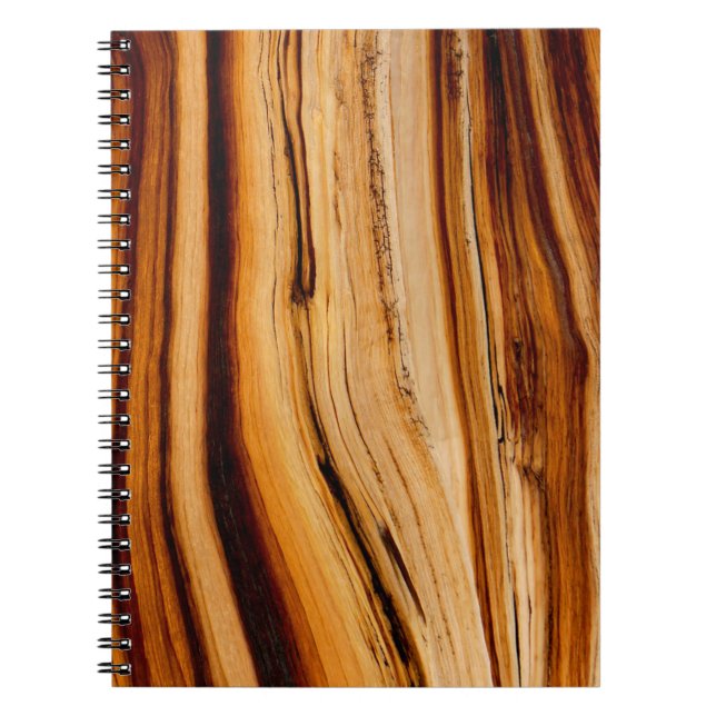 Cuaderno Patrón de grano de madera (Frente)