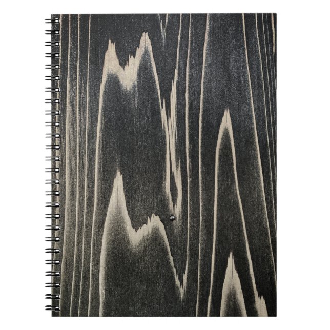 Cuaderno Patrón de grano de madera japonesa antigua (Frente)