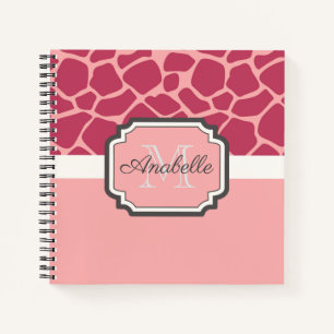 Cuaderno Patrón de guijarros rosados