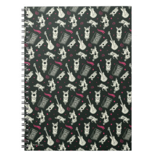 Cuaderno Patrón de guitarra y amplificador punk de Scooby-D