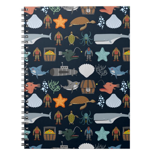 Cuaderno Patrón de habitantes oceánicos 1 (Frente)
