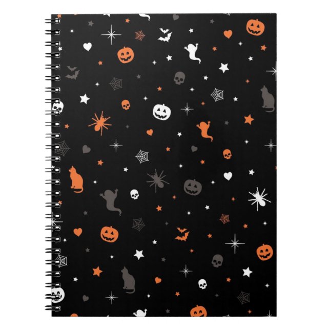 Cuaderno Patrón de Halloween (Frente)