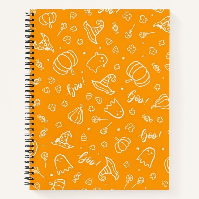 Cuaderno Patrón de Halloween (Anverso)