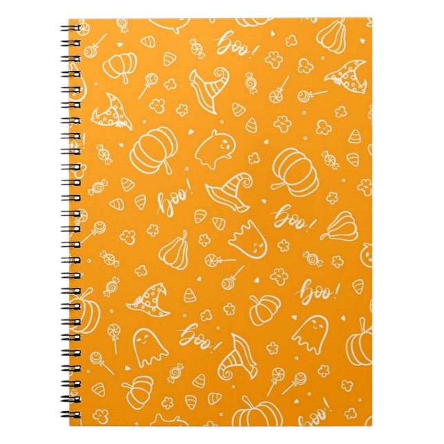 Cuaderno Patrón de Halloween (Frente)