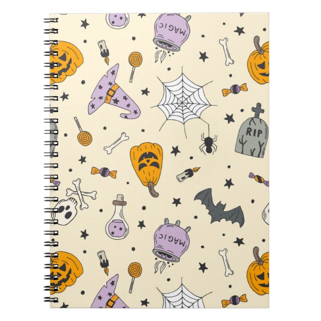 Cuaderno Patrón de Halloween (Frente)