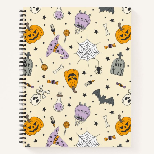 Cuaderno Patrón de Halloween (Anverso)