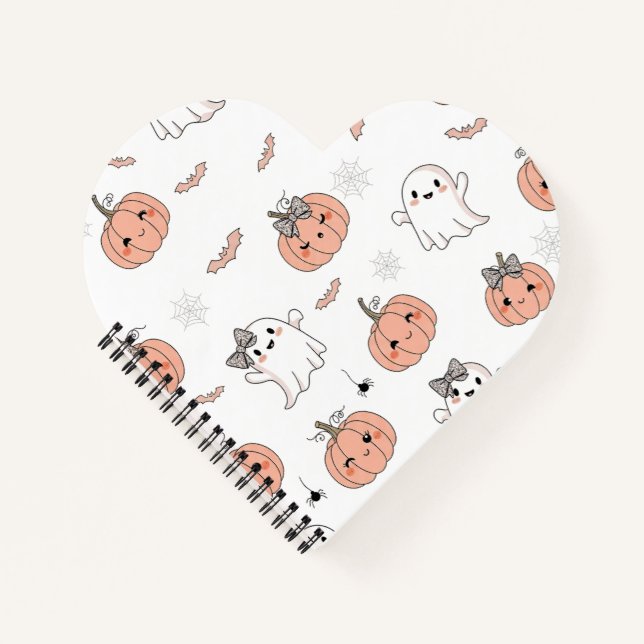 Cuaderno Patrón de Halloween sin foco (Anverso)