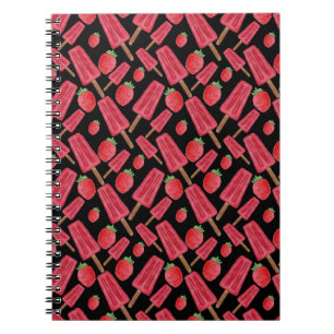 Cuaderno Patrón de helado Patrón de las lolias langosta