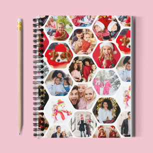 Cuaderno Patrón de hexágono moderno y simple de varios Coll