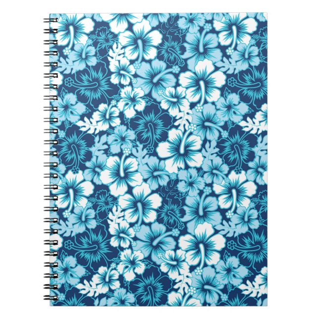 Cuaderno Patrón de Hibiscus floral de la superficie (Frente)
