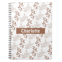 Patrón de hoja vintage de color rojo marrón