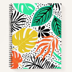 Cuaderno Patrón de hojas