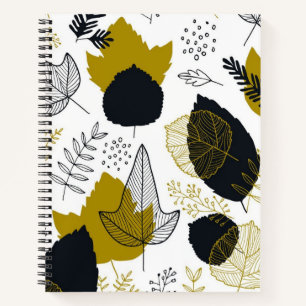 Cuaderno Patrón de hojas