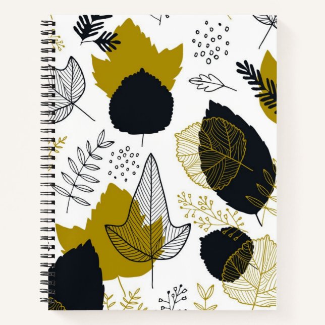 Cuaderno Patrón de hojas (Anverso)