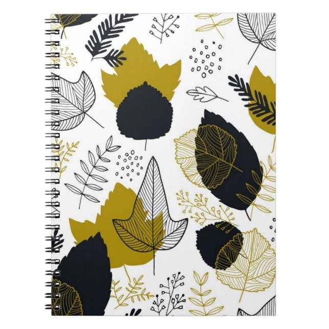 Cuaderno Patrón de hojas (Frente)