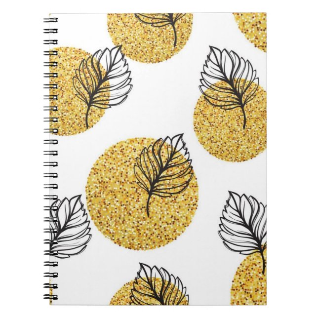 Cuaderno Patrón de hojas (Frente)