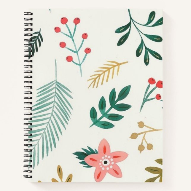 Cuaderno Patrón de hojas (Anverso)