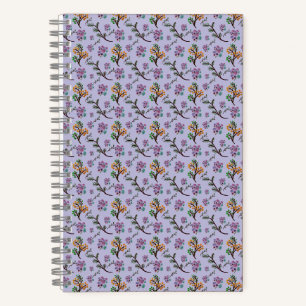 Cuaderno Patrón de hojas de bosque sin fisuras Botánico osc
