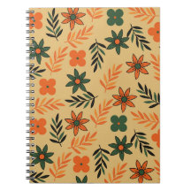 Patrón de hojas de flores florales retro vintage 7