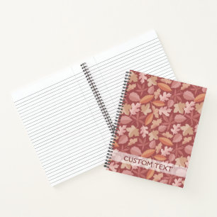 Cuaderno Patrón de hojas de Marsala