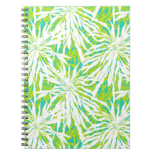 Cuaderno Patrón de hojas de palma tropical