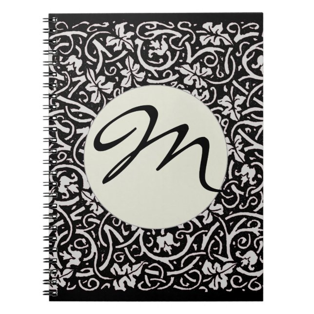 Cuaderno Patrón de hojas de vino de William Morris Grapevin (Frente)