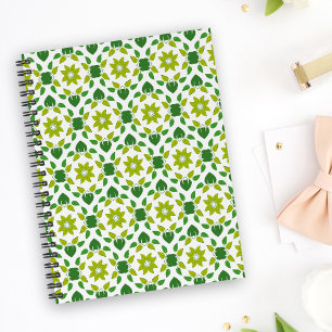 Cuaderno Patrón de hojas, patrón de hojas, hojas verdes