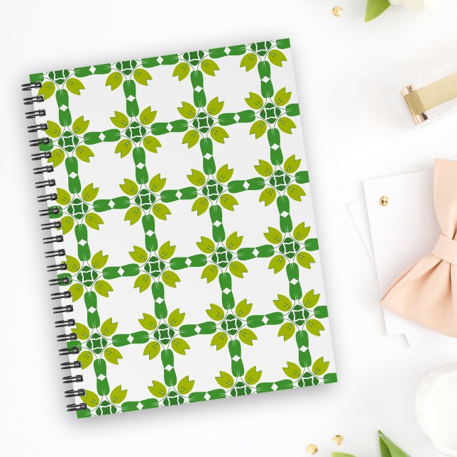 Cuaderno Patrón De Hojas, Patrón De Hojas, Hojas Verdes (Subido por el creador)