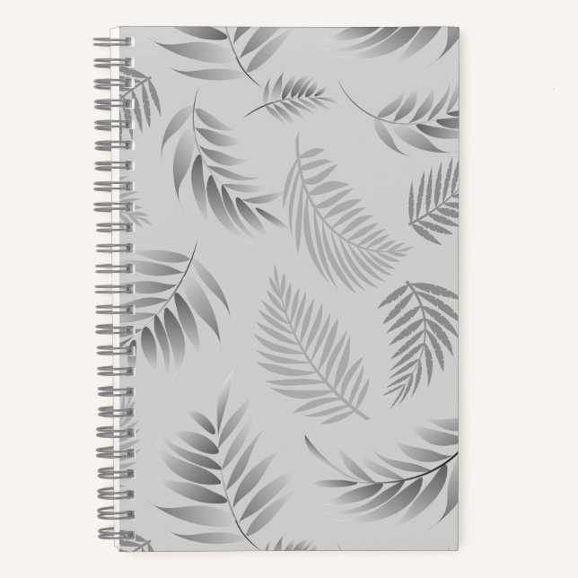 Cuaderno Patrón de hojas tropicales 5 (Anverso)