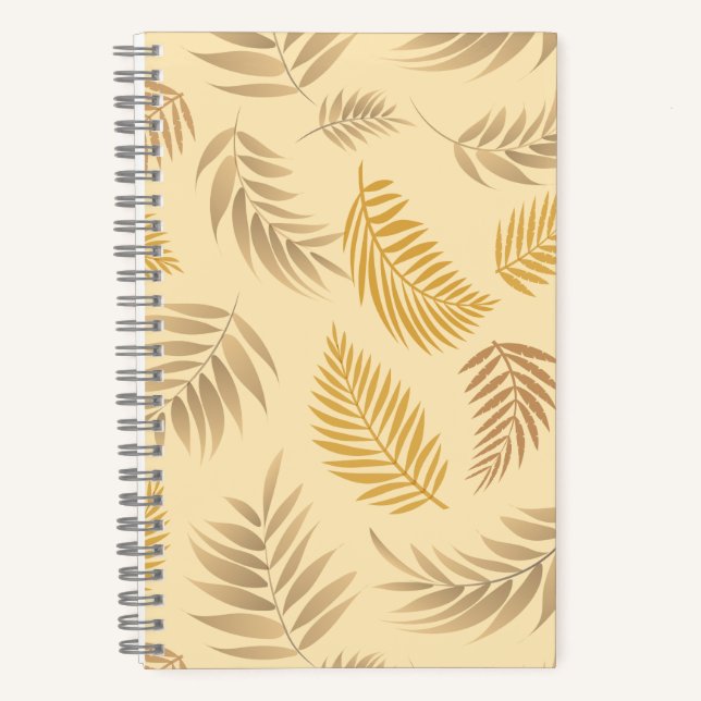 Cuaderno Patrón de hojas tropicales 6 (Anverso)