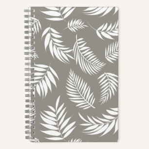 Cuaderno Patrón de Hojas Tropicales 9
