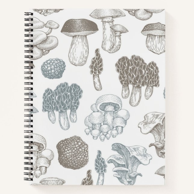Cuaderno Patrón de hongos (Anverso)
