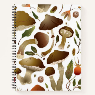 Cuaderno Patrón de hongos
