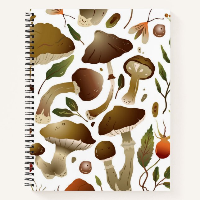 Cuaderno Patrón de hongos (Anverso)