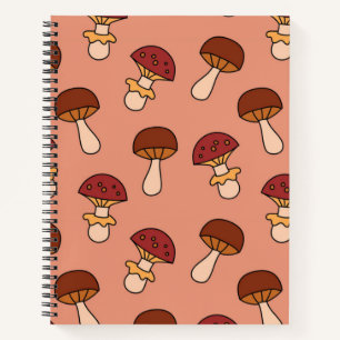 Cuaderno Patrón de hongos