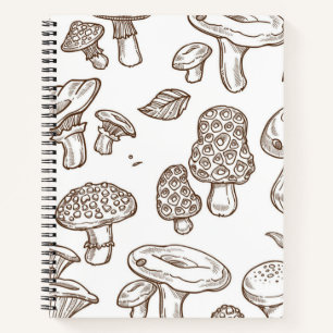 Cuaderno Patrón de hongos