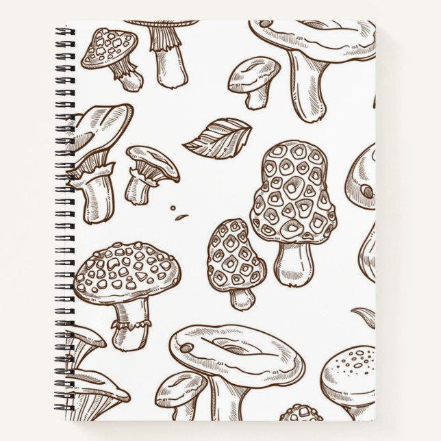 Cuaderno Patrón de hongos (Anverso)