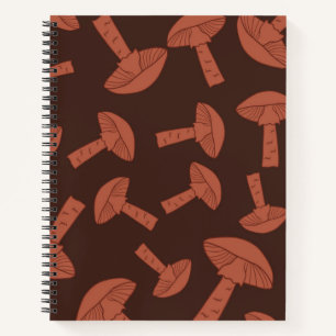 Cuaderno Patrón de hongos