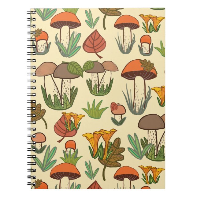 Cuaderno Patrón de hongos. (Frente)