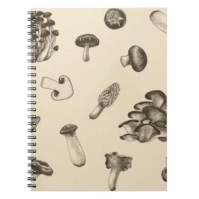 Cuaderno Patrón de hongos (Frente)