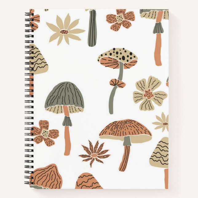 Cuaderno Patrón de hongos (Anverso)