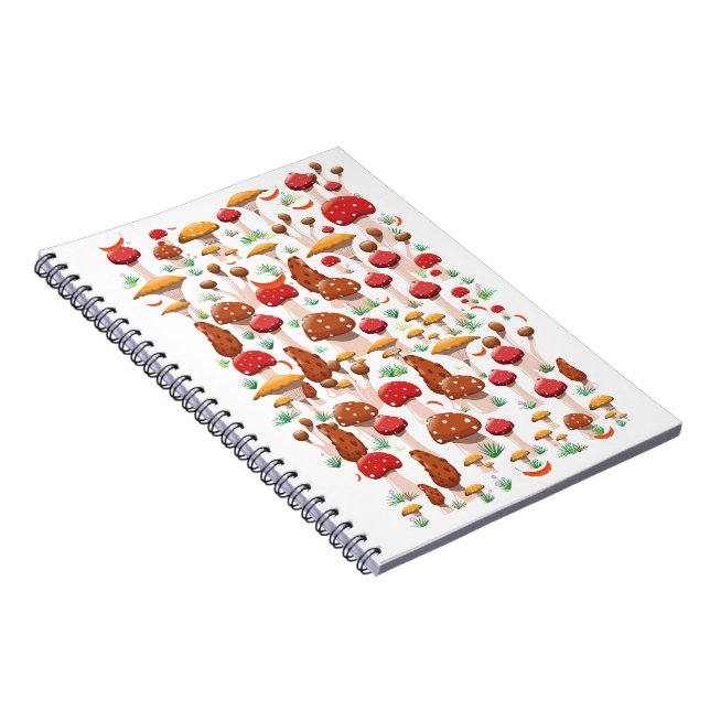 Cuaderno Patrón de Hongos Lindos (Lado Derecho)