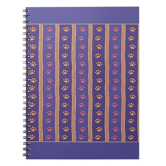 Cuaderno Patrón de Huella de Pata (Frente)