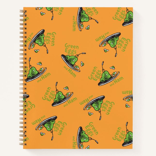Cuaderno Patrón de Huevos Verdes con Jamón (Anverso)