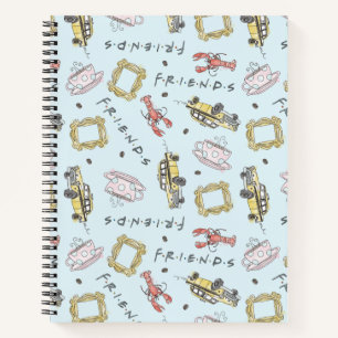 Cuaderno Patrón de iconos de acuarela FRIENDS™
