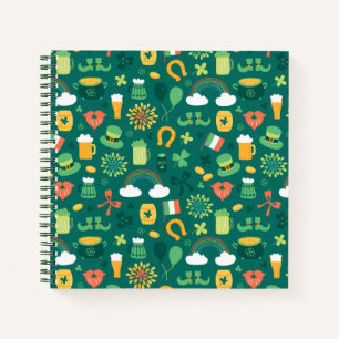 Cuaderno Patrón de iconos irlandeses