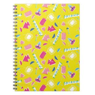 Cuaderno Patrón de iconos Neon FRIENDS™