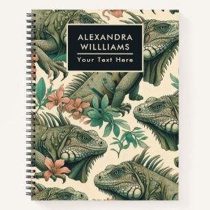 Cuaderno Patrón de iguana de época