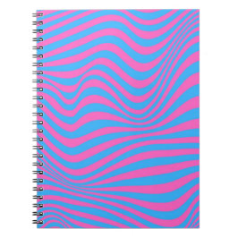 Cuaderno Patrón de ilusión óptica ondulada